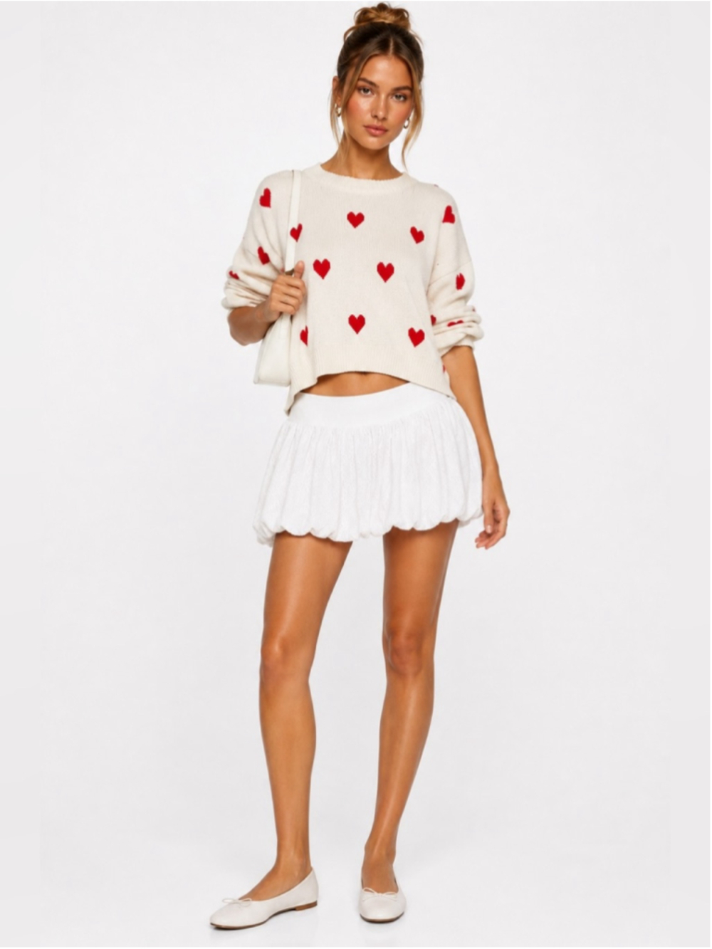 Bubble Skirt Balloon Skirt Coquette Balletcore Mini Skirt White